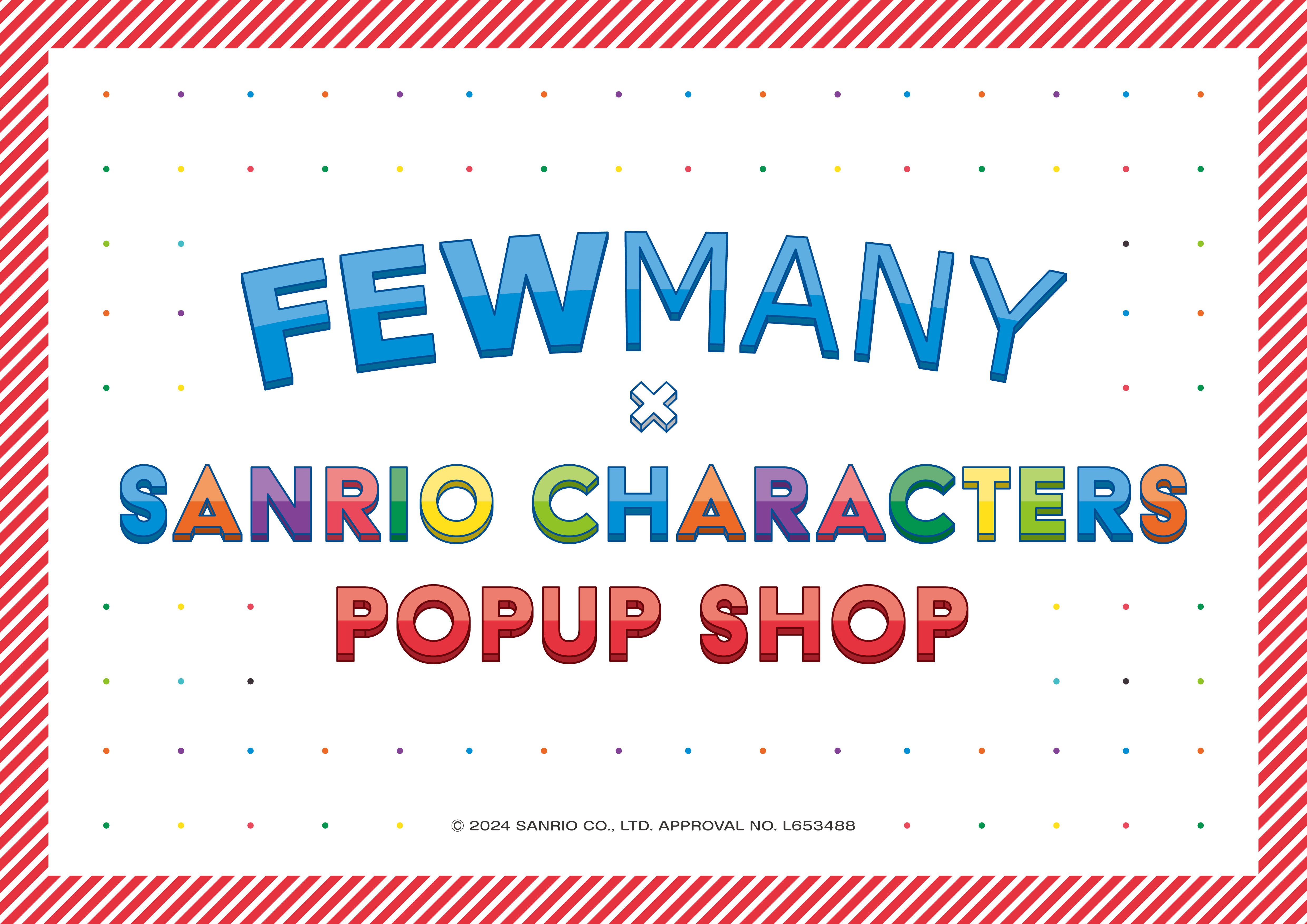 「FEWMANY × SANRIO CHARACTERS」POPUP SHOP