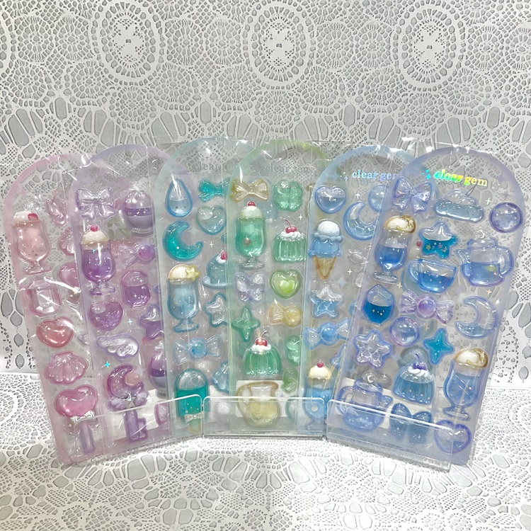 クリアジェムステッカー