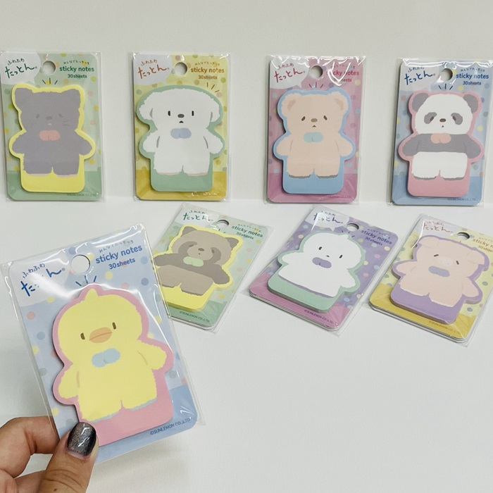 ふわふわたっとん みんなでたっちっち付箋
