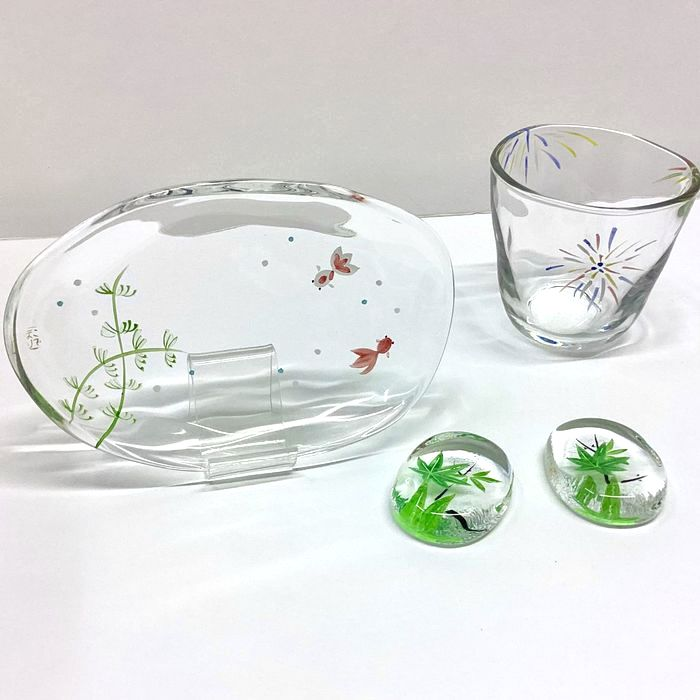 京の色絵ガラス