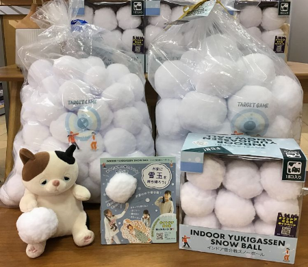 インドア雪合戦スノーボール