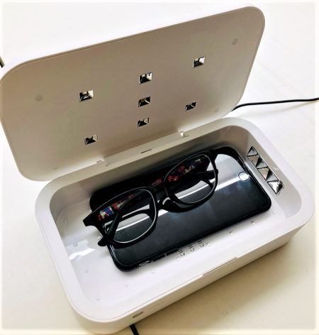 ワイヤレス充電機能搭載 UV除菌BOX