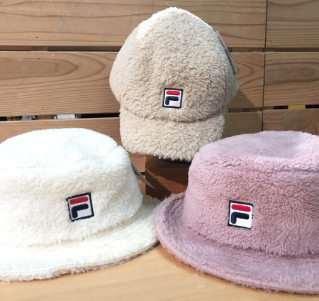 「FILA」『ボア バケットハット/ローキャップ』シリーズ