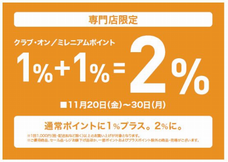 ダブルポイントフェア